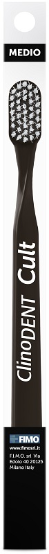 CLINODENT CULT MARRONE SPAZZOLINO DA DENTI MEDIO - goldeneffe.it