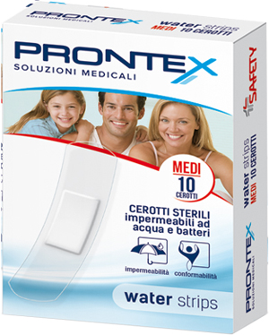 CEROTTO PRONTEX WATER STRIPS MEDIO 10 PEZZI - goldeneffe.it