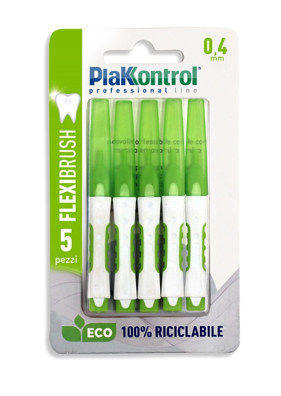 PLAKKONTROL SCOVOLINO INTERDENTALE FLEXI BRUSH04 BLISTER 5 PEZZI - goldeneffe.it