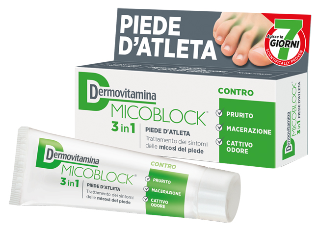 DERMOVITAMINA MICOBLOCK 3 IN 1 PIEDE D'ATLETA 30 ML - goldeneffe.it