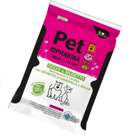 PET IN PHARMA SALVIETTINE OCCHI MUSO 30 PEZZI - goldeneffe.it