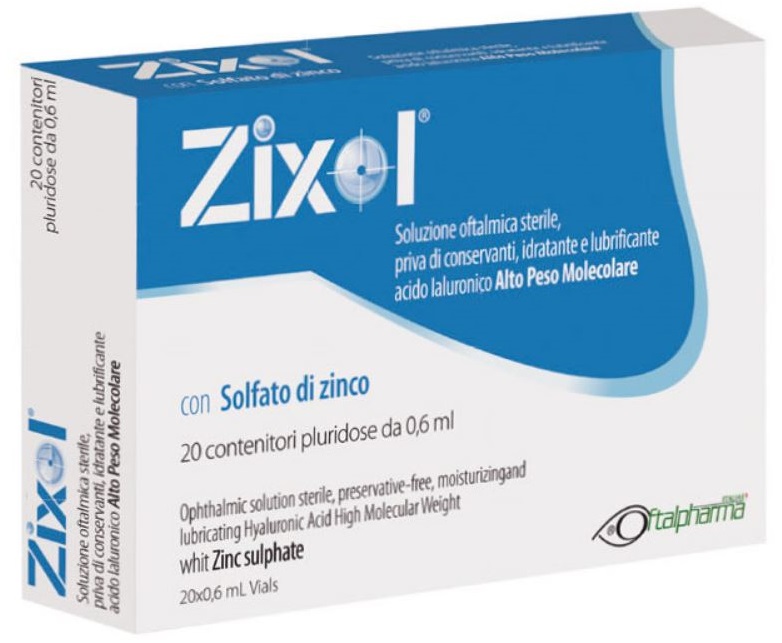 GOCCE OCULARI ZIXOL 20 FLACONCINI 0,6 ML - goldeneffe.it