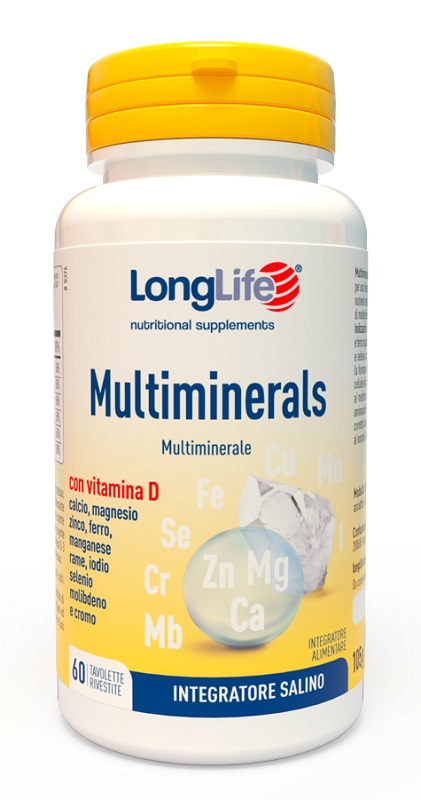 LONGLIFE MULTIMINERALS 60 TAVOLETTE RIVESTITE - goldeneffe.it