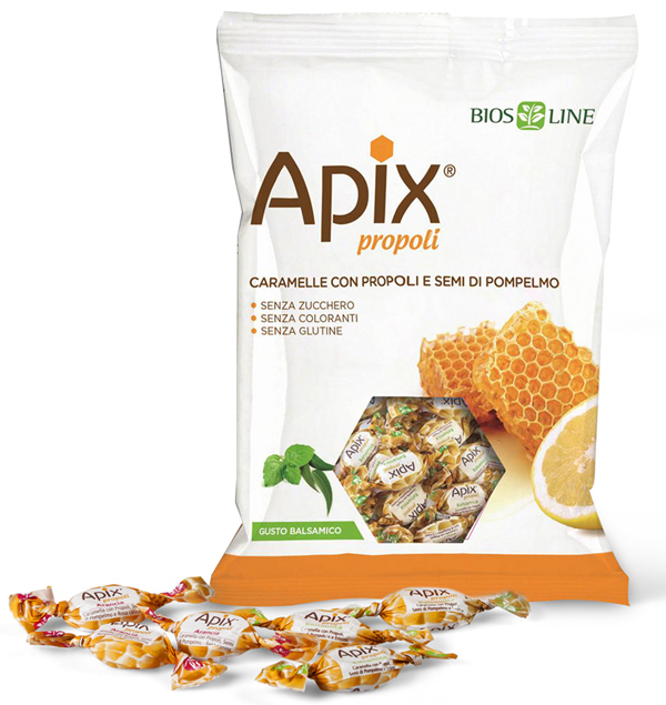 APIX PROPOLI CARAMELLA BALSAMICA 50 G BIOSLINE - goldeneffe.it