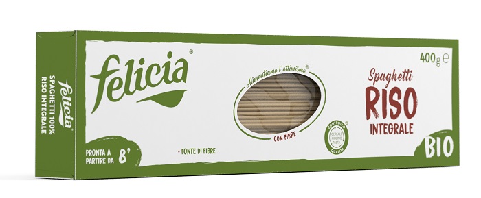 FELICIA BIO RISO INTEGRALE SPAGHETTI 400 G - goldeneffe.it