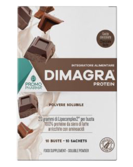 DIMAGRA PROTEIN CIOCCOLATO 10 BUSTE - goldeneffe.it
