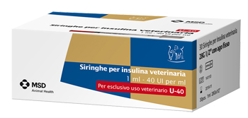 SIRINGA INSULINA USO VETERINARIO MSD-AH 30 SIRINGHE 40 UI/ML - goldeneffe.it