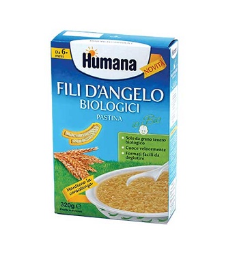 HUMANA FILI D'ANGELO PASTINA BIOLOGICA 320 G - goldeneffe.it