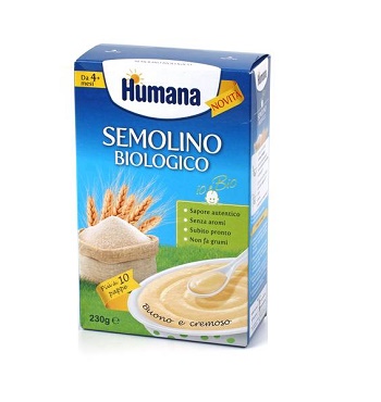 HUMANA SEMOLINO BIOLOGICO 230 G - goldeneffe.it