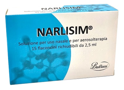 NARLISIM SOLUZIONE PER USO NASALE E AEROSOLTERAPIA 15 FLACONCINI RICHIUDIBILI DA 2,5 ML L'UNO - goldeneffe.it