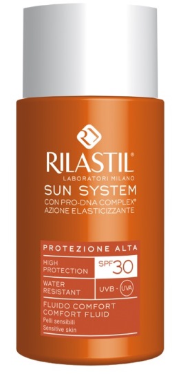 RILASTIL SUN SYSTEM PHOTO PROTECTION THERAPY SPF30 COMFORT FLUIDO 50 ML - goldeneffe.it