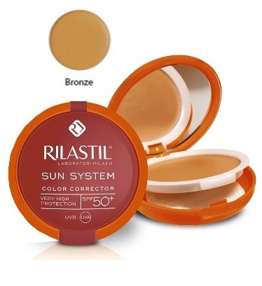 RILASTIL SUN SYSTEM PHOTO PROTECTION THERAPY SPF50+ COMPATTO BRONZE 10 ML - goldeneffe.it