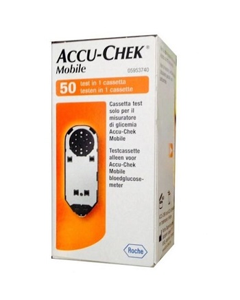 STRISCE MISURAZIONE GLICEMIA ACCU-CHEK MOBILE 50 TEST MIC 2 - goldeneffe.it