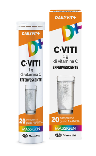 MASSIGEN VITAMINA C 1G EFFERVESCENTE 20 COMPRESSE - goldeneffe.it