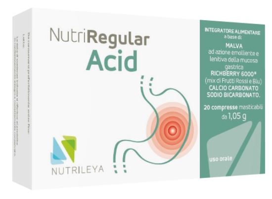 NUTRIREGULAR ACID 20 COMPRESSE MASTICABILI - goldeneffe.it