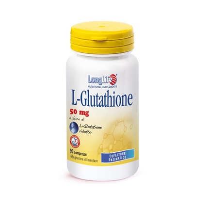 LONGLIFE L-GLUTATHIONE 50 MG 90 COMPRESSE - goldeneffe.it