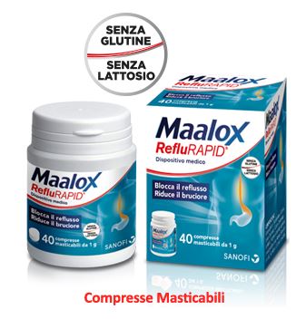 MAALOX REFLURAPID 40 COMPRESSE MASTICABILI - goldeneffe.it