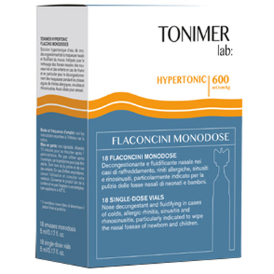 TONIMER LAB HYPERTONIC 18 FLACONCINI MONODOSE - goldeneffe.it