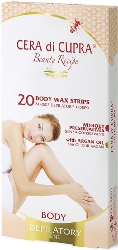 CERA DI CUPRA STRISCE DEPILATORIE CORPO 20 PZ - goldeneffe.it