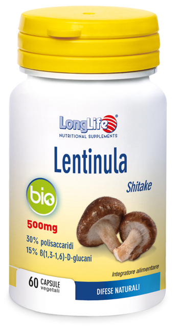 LONGLIFE LENTINULA BIO 60 CAPSULE VEGETALI DA 595 MG - goldeneffe.it