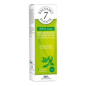ESSENZA BALSAMICA 7 PIANTE DEODORANTE PURIFICANTE PER AMBIENTI E TESSUTI POMPA SPRAY + ASTUCCIO 180 ML - goldeneffe.it