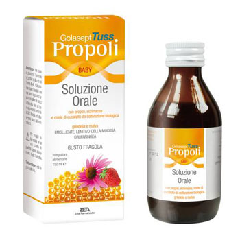 GOLASEPT TUSS PROPOLI BABY SOLUZIONE ORALE 150 ML - goldeneffe.it
