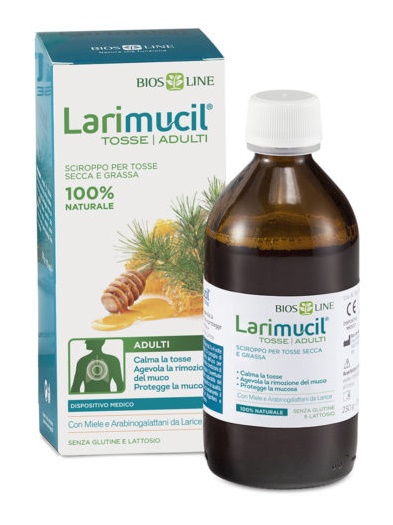 LARIMUCIL TOSSE TOSSE ADULTI SCIROPPO CE 0476V 230 G 175 ML - goldeneffe.it