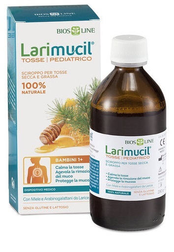 LARIMUCIL TOSSE PEDIATRICO 1+ SCIROPPO 175 ML CE 0426 230 G - goldeneffe.it