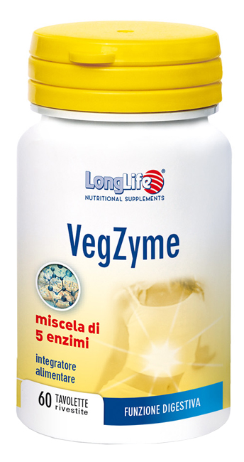 LONGLIFE VEGZYME 60 TAVOLETTE - goldeneffe.it