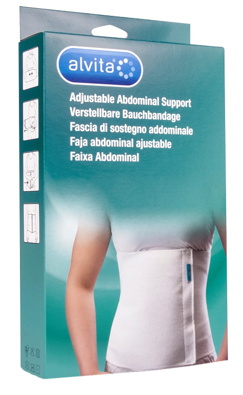 ALVITA FASCIA ADDOMINALE MISURA 1 CIRCONFERENZA 75-95 CM - goldeneffe.it