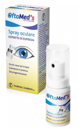 OFTAMED'S SPRAY OCULARE OCCHI ROSSI E IRRITATI ESTRATTO EUFRASIA 10 ML - goldeneffe.it
