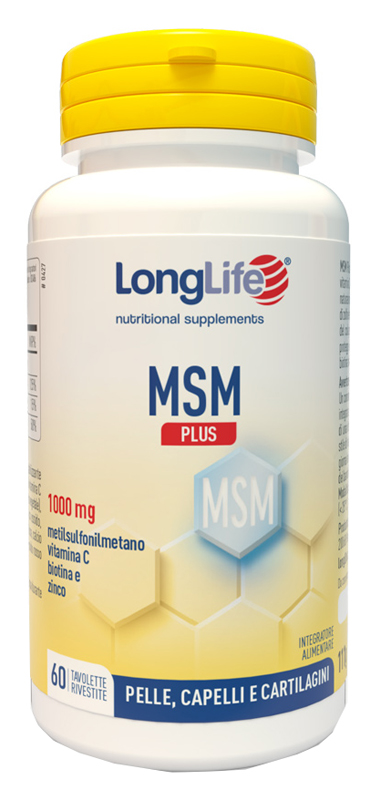 LONGLIFE MSM PLUS 60 TAVOLETTE RIVESTITE DA 1,85 G - goldeneffe.it