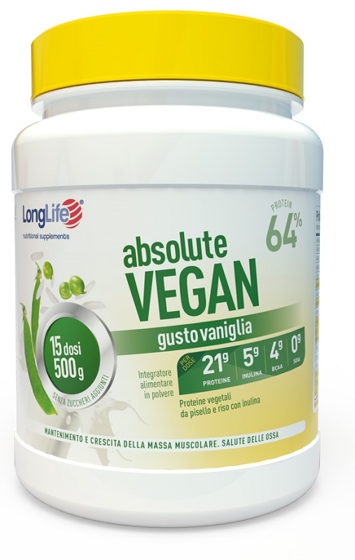 LONGLIFE ABSOLUTE VEGAN 500 G - goldeneffe.it