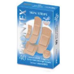CEROTTO PRONTEX SKIN STRIPS 6 FORMATI ASSORTITI ASTUCCIO 40 PEZZI - goldeneffe.it