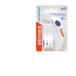 ELMEX INTERDENTAL SCOVOLINO INTERDENTALE 4 MM 6 TESTINE + MANICO - goldeneffe.it