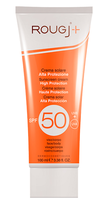 ROUGJ CREMA SOLARE CORPO ALTA PROTEZIONE SPF50 100 ML - goldeneffe.it