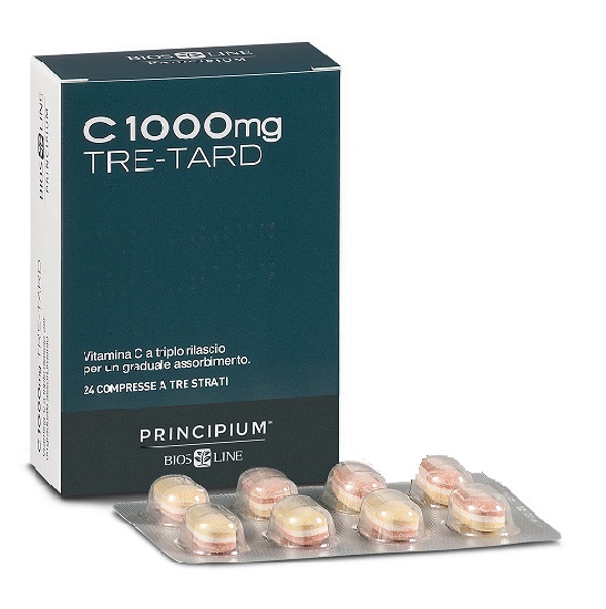PRINCIPIUM C 1000 MG TRE-TARD 24 COMPRESSE A TRE STRATI - goldeneffe.it