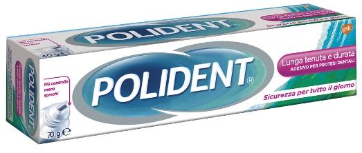 ADESIVO PROTESI DENTALI POLIDENT LUNGA TENUTA 70 G - goldeneffe.it