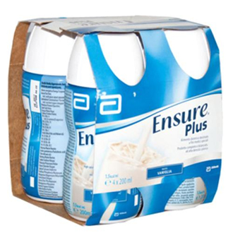 ENSURE PLUS VANIGLIA 4 BOTTIGLIE DA 200 ML - goldeneffe.it