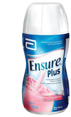 ENSURE PLUS FRAGOLA 4 BOTTIGLE DA 200 ML - goldeneffe.it