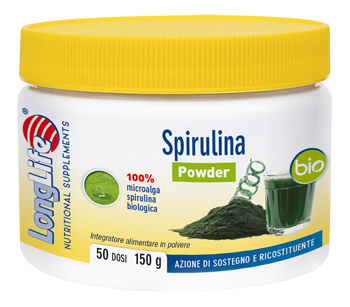 LONGLIFE SPIRULINA BIO 150 G - goldeneffe.it