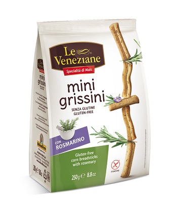 LE VENEZIANE MINI GRISSINI ROSMARINO 250 G - goldeneffe.it