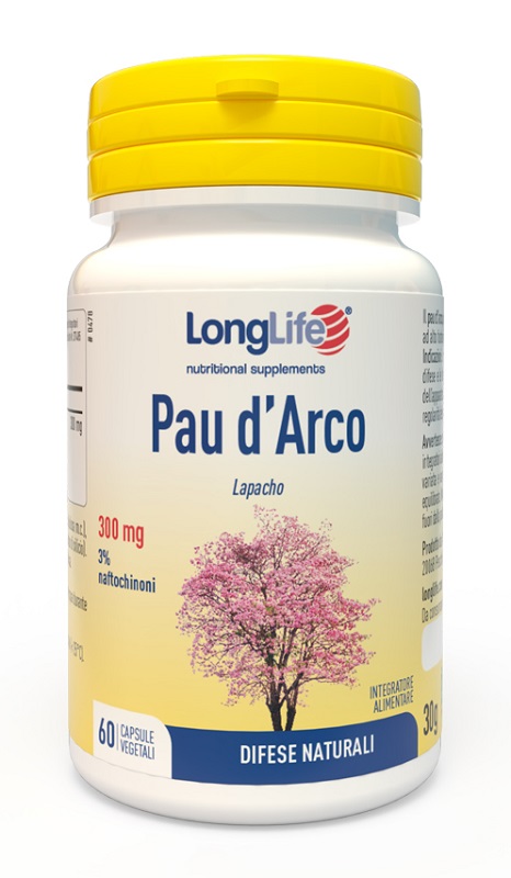 LONGLIFE PAU D'ARCO 60 CAPSULE VEGETALI - goldeneffe.it