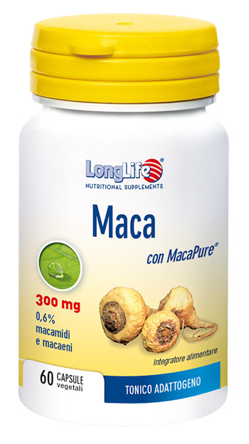 LONGLIFE MACA 60 CAPSULE VEGETALI DA 550 MG - goldeneffe.it