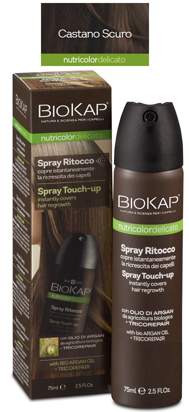 BIOS LINE BIOKAP NUTRIDEL SPRAY RITOCCO CASTANO SCURO 75 ML - goldeneffe.it