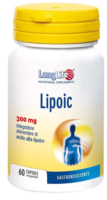 LONGLIFE LIPOIC 300 MG 60 CAPSULE VEGETALI DA 500 MG - goldeneffe.it