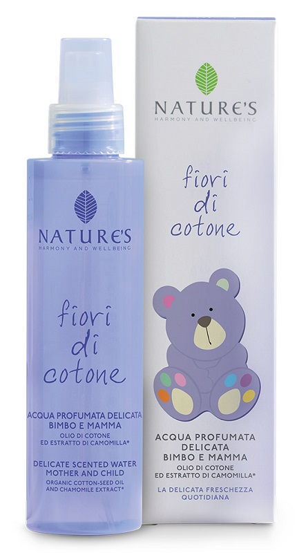 NATURE'S FIORI DI COTONE ACQUA PROFUMATA DELICATA BIMBO E MAMMA 150 ML - goldeneffe.it