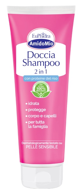 EUPHIDRA AMIDOMIO DOCCIA SHAMPOO 2 IN 1 250 ML - goldeneffe.it