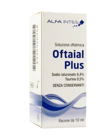 SOLUZIONE OFTALMICA OFTAIAL PLUS ACIDO IALURONICO 0,4% E TAURINA 10ML - goldeneffe.it