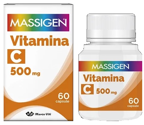 MASSIGEN C VITI 500MG DI VITAMINA C 60 CAPSULE - goldeneffe.it